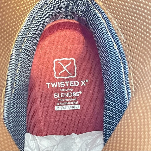 Twisted X Tech X Western Boots Mens 12" Pull On Roasted Pecan MXWW002 Waterproof - Picture 12 of 16